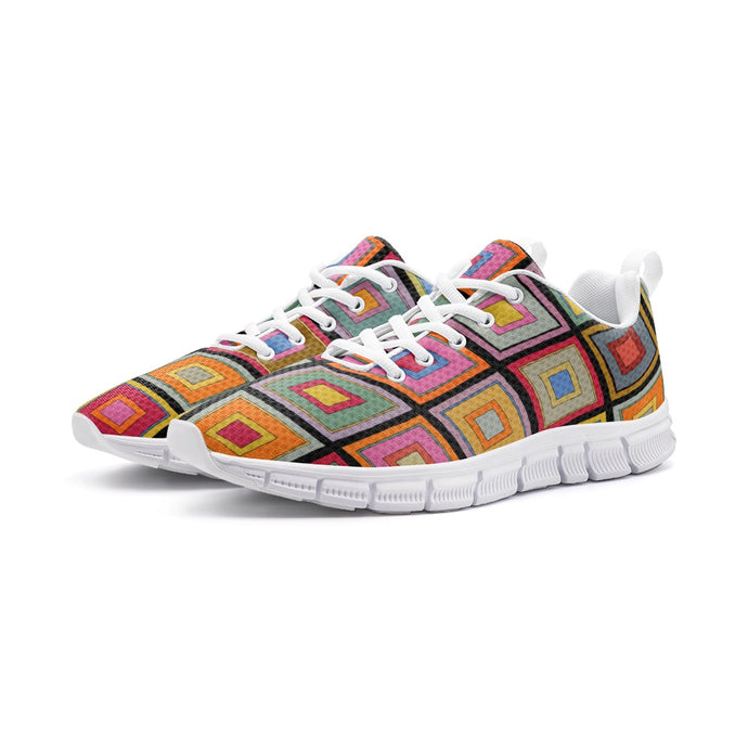 Colorful square - Athletic Sneakers