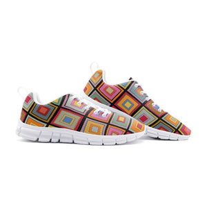 Colorful square - Athletic Sneakers