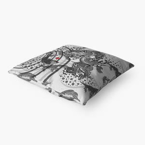 Toryu mon-Throw Pillow