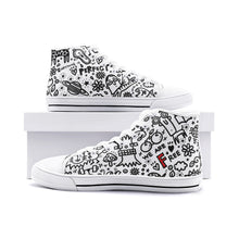 Load image into Gallery viewer, Everything is Perfect on White  -Unisex High Top Canvas Shoes
