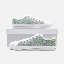 Load image into Gallery viewer, Beans in Blue -Unisex Low Top Canvas Shoes
