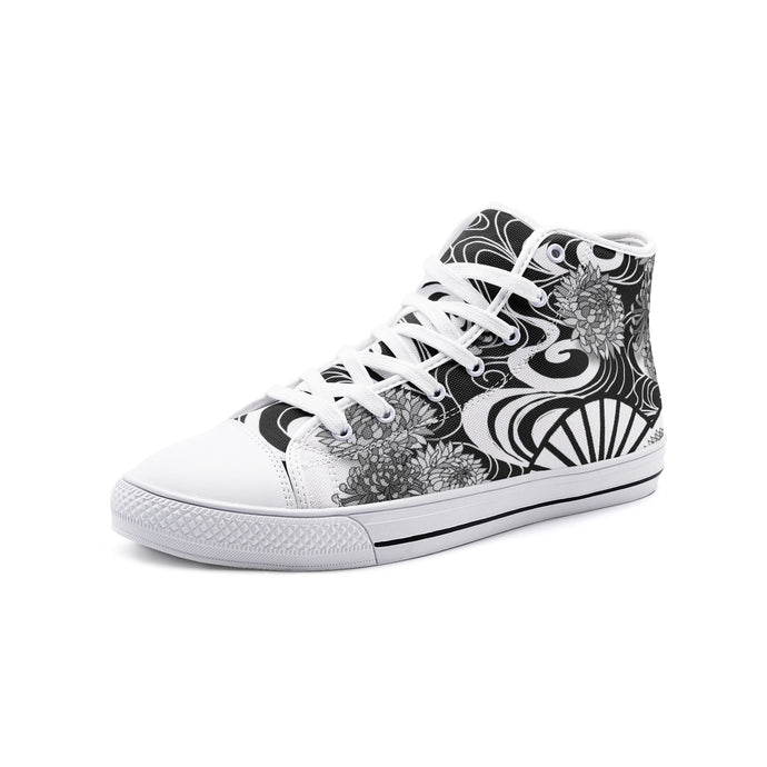 NeoJApan -Unisex High Top Canvas Shoes