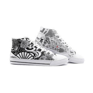 NeoJApan -Unisex High Top Canvas Shoes