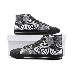 NeoJApan -Unisex High Top Canvas Shoes