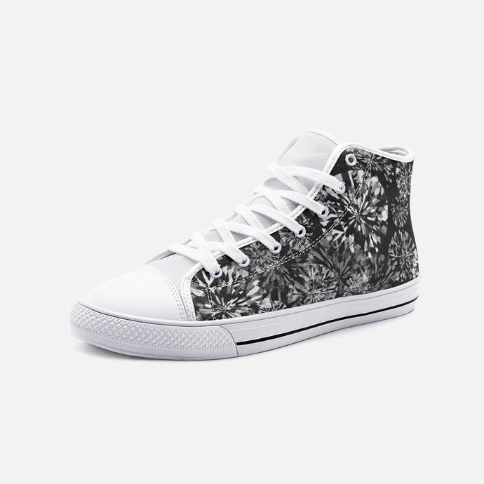 Black Diamond -Unisex High Top Canvas Shoes