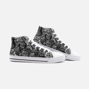 Black Diamond -Unisex High Top Canvas Shoes