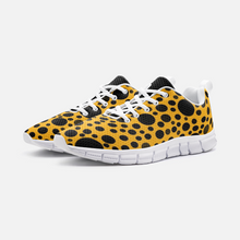 Load image into Gallery viewer, Yellow with Black dots -Athletic Sneakers
