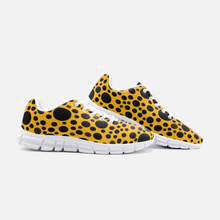 Load image into Gallery viewer, Yellow with Black dots -Athletic Sneakers
