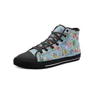 You are not Alone -Unisex High Top Canvas Shoes