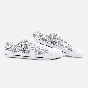 100%- Unisex Low Top Canvas Shoes