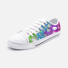 Load image into Gallery viewer, Dream in Rainbow -Low Top Canvas Shoes
