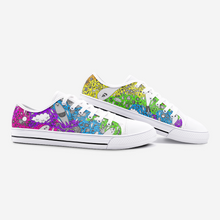 Load image into Gallery viewer, Dream in Rainbow -Low Top Canvas Shoes
