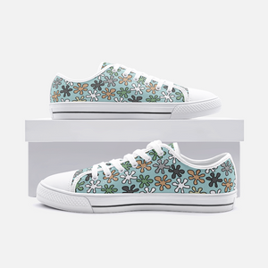 Happie in Blue - Low Top Canvas Shoes