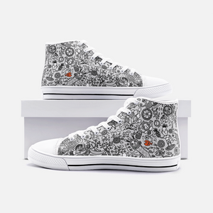 Good Time in Grey -High Top Canvas Shoes