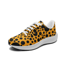 Load image into Gallery viewer, Yellow with Black dots -Unisex Mesh Tech Performance Running Shoes
