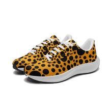 Load image into Gallery viewer, Yellow with Black dots -Unisex Mesh Tech Performance Running Shoes
