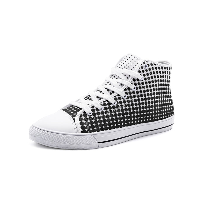 Dots -Unisex High Top Canvas Shoes