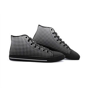 Dots -Unisex High Top Canvas Shoes