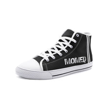 Load image into Gallery viewer, MOMED Black -Unisex High Top Canvas Shoes
