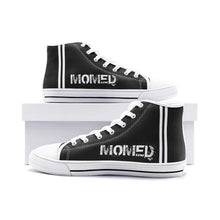 Load image into Gallery viewer, MOMED Black -Unisex High Top Canvas Shoes
