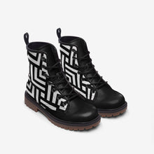 Load image into Gallery viewer, Square Chevron -Casual Leather Lightweight boots MT
