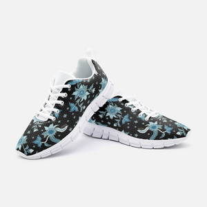 Blue Flower -Athletic Sneakers