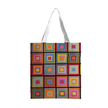 画像をギャラリービューアに読み込む, Colorful square - Tote Bags
