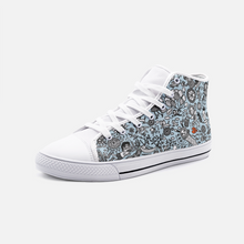 Load image into Gallery viewer, Good Time in Blue -High Top Canvas Shoes
