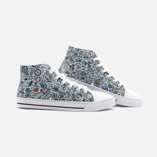 Load image into Gallery viewer, Good Time in Blue -High Top Canvas Shoes
