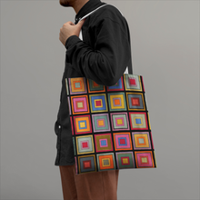 画像をギャラリービューアに読み込む, Colorful square - Tote Bags
