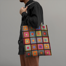 画像をギャラリービューアに読み込む, Colorful square - Tote Bags
