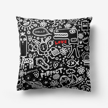 Load image into Gallery viewer, Everything is Perfect black-Throw Pillow
