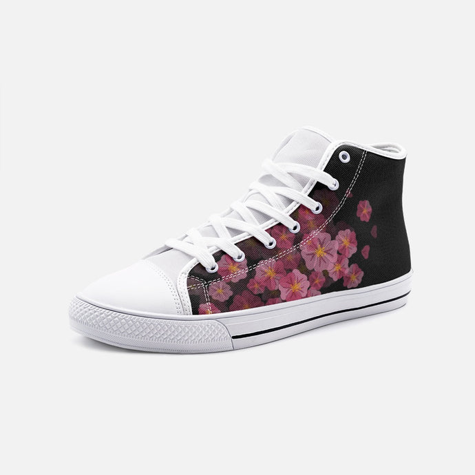 Hydrangea -High Top Canvas Shoes