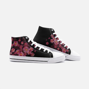 Hydrangea -High Top Canvas Shoes