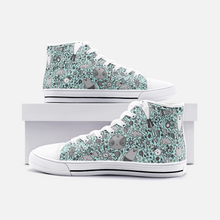 Load image into Gallery viewer, Dream in Turquoise -High Top Canvas Shoes
