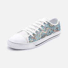 Load image into Gallery viewer, Unknown World in Blue -Low Top Canvas Shoes
