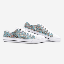 Load image into Gallery viewer, Unknown World in Blue -Low Top Canvas Shoes
