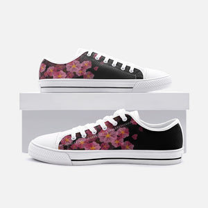 Hydrangea - Low Top Canvas Shoes