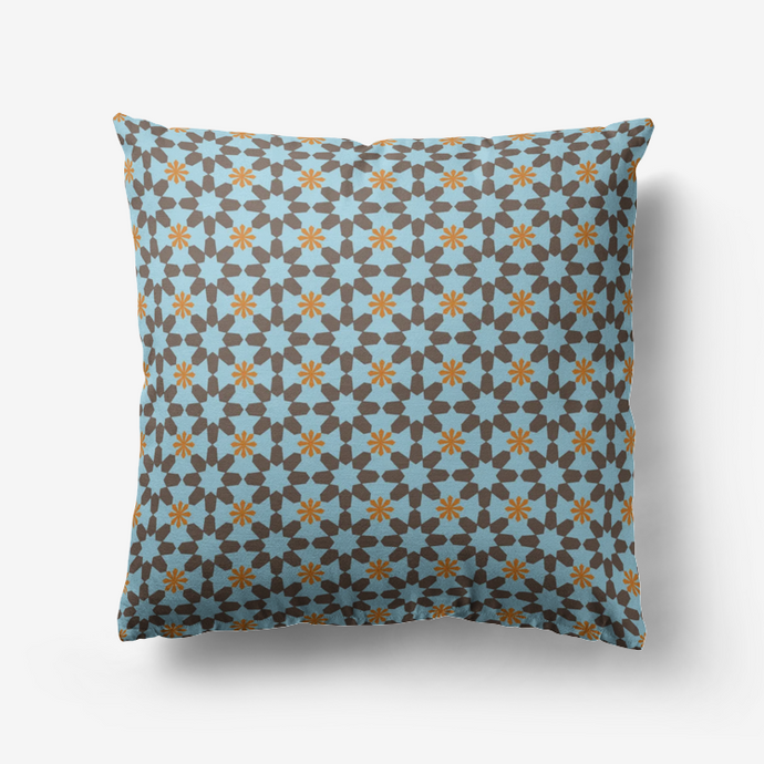 New York memories in blue- Throw Pillow