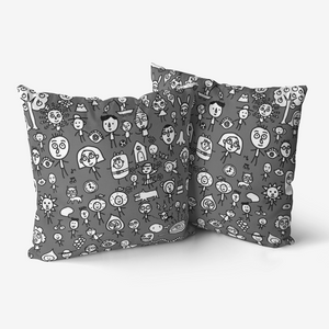 Friends on the Earth -Throw Pillow