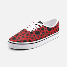 Load image into Gallery viewer, Red with Black dots -Low Cut Loafer Shoes
