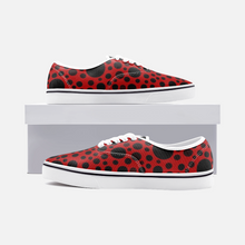 Load image into Gallery viewer, Red with Black dots -Low Cut Loafer Shoes
