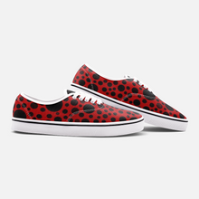 Load image into Gallery viewer, Red with Black dots -Low Cut Loafer Shoes
