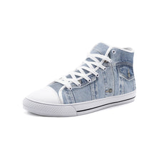 画像をギャラリービューアに読み込む, Jeans -Unisex High Top Canvas Shoes
