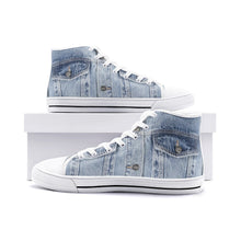 画像をギャラリービューアに読み込む, Jeans -Unisex High Top Canvas Shoes
