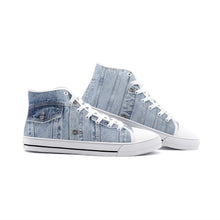 画像をギャラリービューアに読み込む, Jeans -Unisex High Top Canvas Shoes
