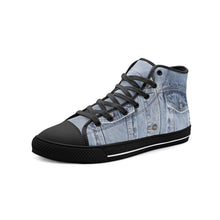 画像をギャラリービューアに読み込む, Jeans -Unisex High Top Canvas Shoes
