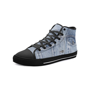 Jeans -Unisex High Top Canvas Shoes