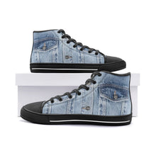 画像をギャラリービューアに読み込む, Jeans -Unisex High Top Canvas Shoes
