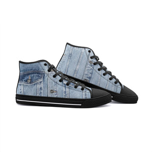 Jeans -Unisex High Top Canvas Shoes